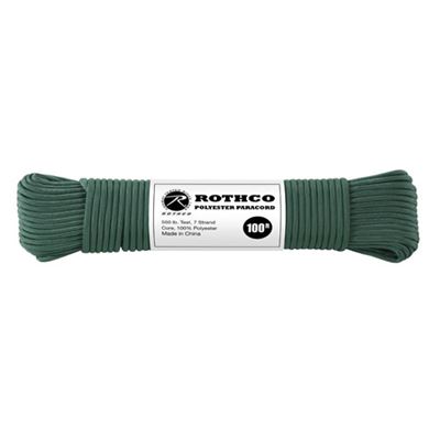 Corda PARACORD in poliestere 550LB ø 4 mm / 30 m VERDE SCURO