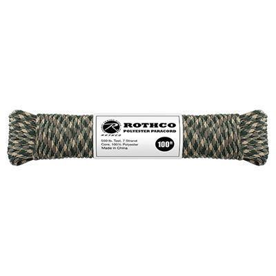 Corda PARACORD in poliestere 550LB ø 4 mm / 30 m WOODLAND