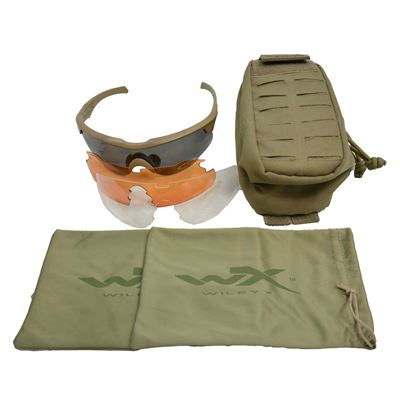 Occhiali SABER ADVANCED set di 3 lenti TAN montatura con custodia usati