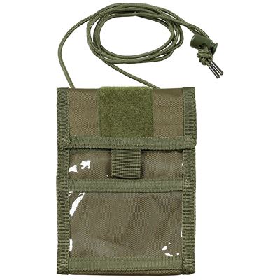 Portafoglio ID CASE con cordino VERDE
