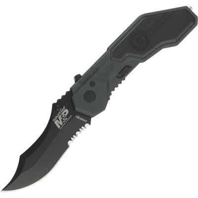 Coltello a serramanico MILITARY POLICE NERO