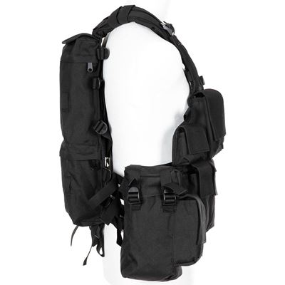 Gilet tattico con 12 tasche NERO MFH 30993A 5