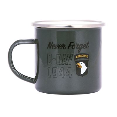Tazza D-DAY 1944 smaltata 300 ml VERDE
