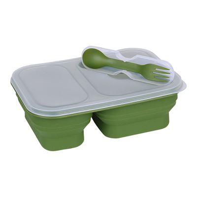 Contenitore per alimenti LUNCHBOX pieghevole VERDE