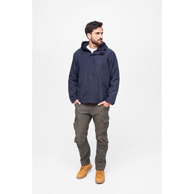 Giacca a vento FRONTZIP WINDBREAKER BLU BRANDIT 3167-8 2