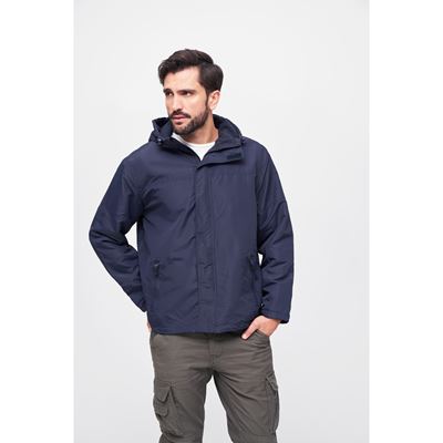 Giacca a vento FRONTZIP WINDBREAKER BLU BRANDIT 3167-8 3