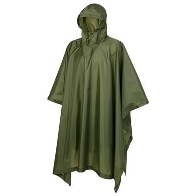 Poncho rip-stop con custodia VERDE