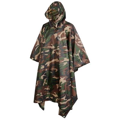 Poncho rip-stop con custodia WOODLAND