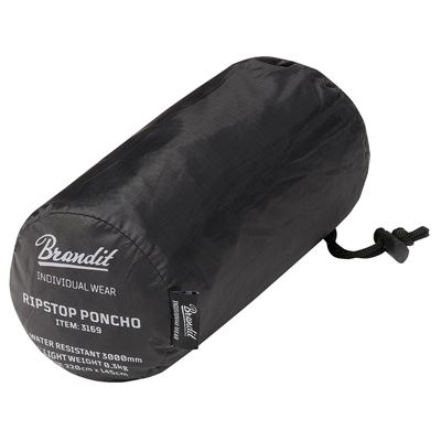 Poncho rip-stop con custodia NERO BRANDIT 3169-2 2