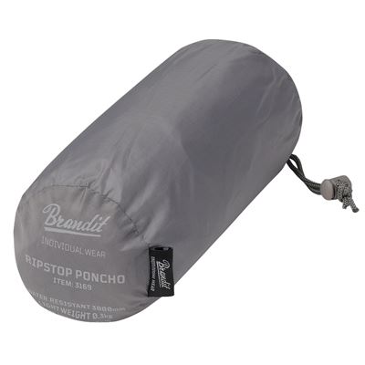 Poncho rip-stop con custodia GRIGIO BRANDIT 3169-5 3