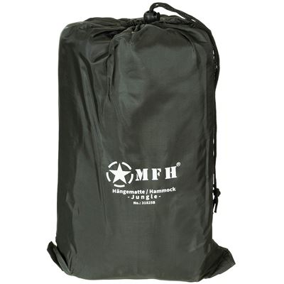 Rete a dondolo JUNGLE con zanzariera 220x75x55cm VERDE MFH 31825B 2