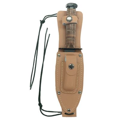 Coltello con fodero in pelle US PILOT’S SURVIVAL ROTHCO 3277 3