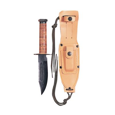 Coltello con fodero in pelle US PILOT’S SURVIVAL