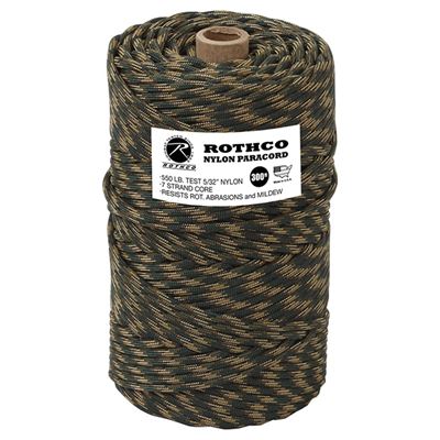Corda PARA 550' su bobina in nylon ø 4 mm / 90 m MASCHERATA WOODLAND