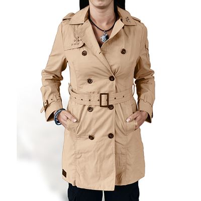 Cappotto TRENCHCOAT da donna KHAKI SURPLUS 33-3502-14 3