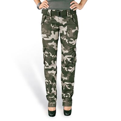 Pantaloni da donna PREMIUM SLIMMY BLACK CAMO SURPLUS 33-3588-42 3