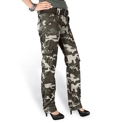 Pantaloni da donna PREMIUM SLIMMY BLACK CAMO SURPLUS 33-3588-42 4