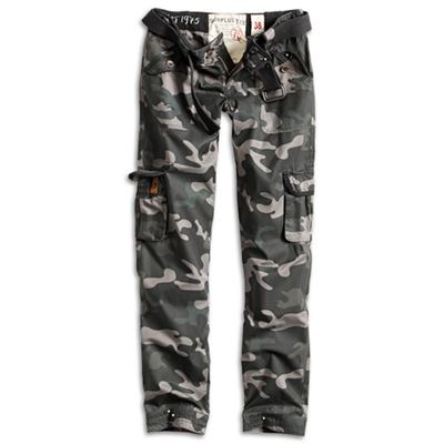 Pantaloni da donna PREMIUM SLIMMY BLACK CAMO