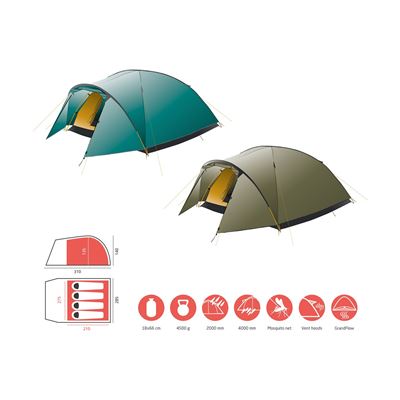 Tenda Topeka 4 CAPULET OLIVE GRAND CANYON 330028 5