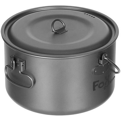 Pentola FOX con coperchio 1,95 l larga TITANIO
