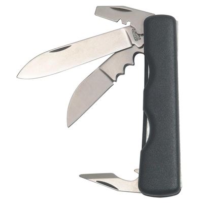 Coltello da elettricista NH-4 pieghevole ACCIAIO AL CARBONIO impugnatura PLASTICA NERA