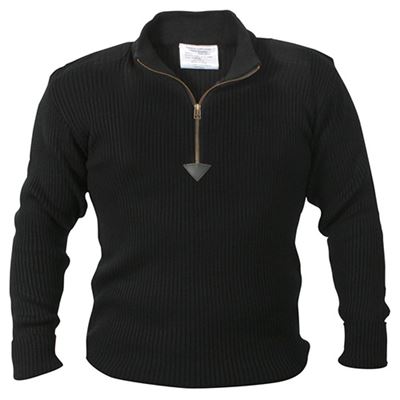 Maglione ACRYLIC COMMANDO 1/4 zip NERO