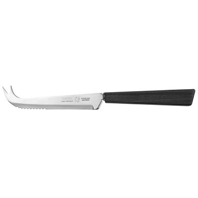 Coltello da formaggio INOX manico LEGNO MARRONE