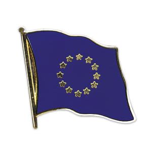 Distintivo bandiera UE - Unione Europea sventolante
