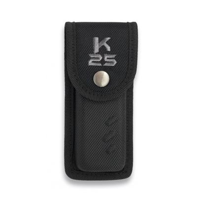 Custodia K25 per coltello pieghevole con bottone a pressione NERO