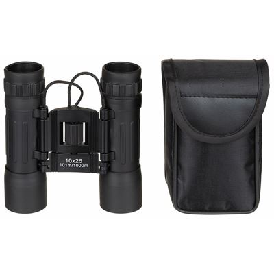 Binocolo MFH 10x25 pieghevole NERO