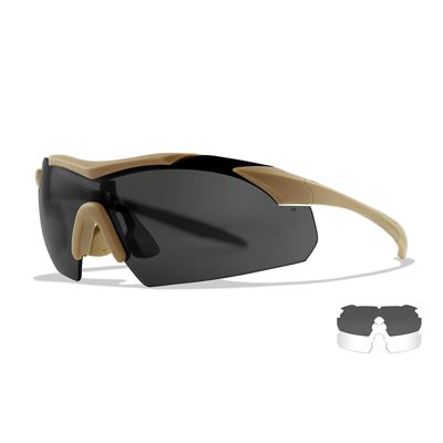 Occhiali da tiro WX VAPOR set 2 lenti TAN montatura