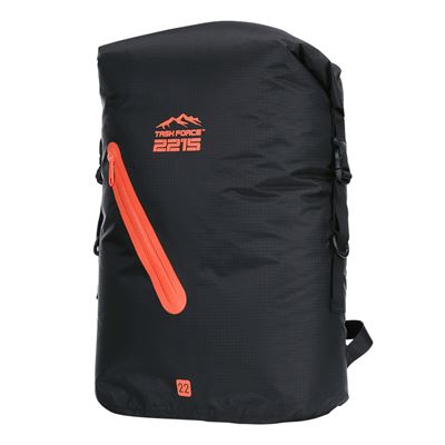Zaino BEAVERTAIL 22 L impermeabile NERO/ARANCIONE