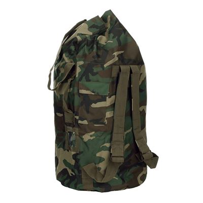 Sacco da imbarco tipo US con cinghie 80 l NYLON WOODLAND