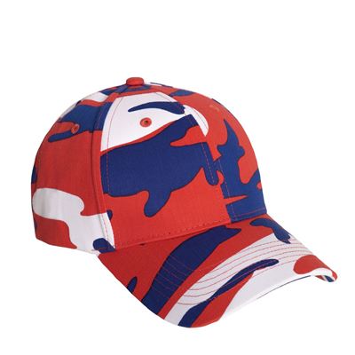 Cappellino da baseball Supreme Low Red / White / Blue Camo