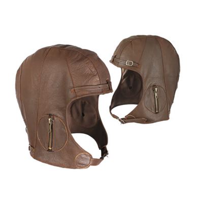 Casco DA VOLO IN PELLE WWII MARRONE