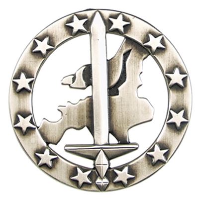Distintivo BW su berretto EUROCORPS in metallo