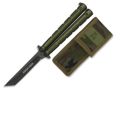 Coltello a farfalla K25 TANTO con fodero VERDE