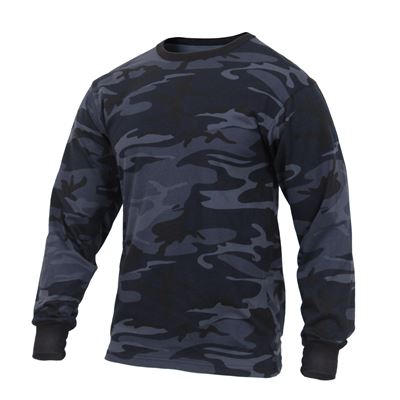Maglia a maniche lunghe MIDNIGHT BLUE CAMO