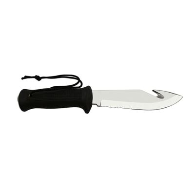 Coltello da sub INOX impugnatura GOMMA INDURITA NERA MIKOV 364-XG-14 9