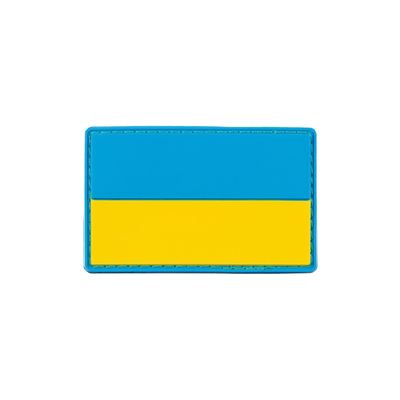 Toppa UCRAINA 8x5 cm velcro plastica COLORATA