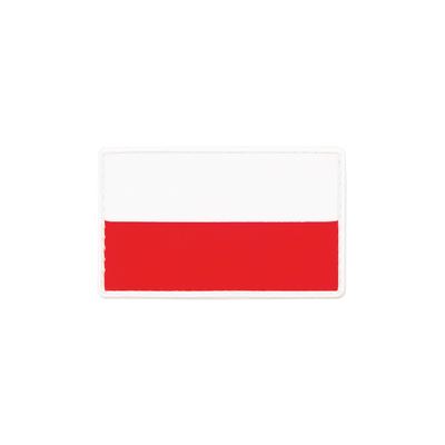 Toppa POLONIA 8x5 cm velcro plastica COLORATA