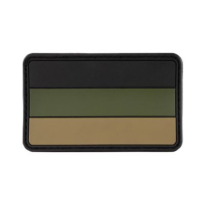 Toppa bandiera TEDESCA velcro plastica da combattimento VERDE