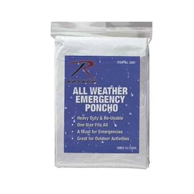 Poncho di emergenza leggero INCOLORE