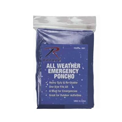 Poncho di emergenza leggero BLU