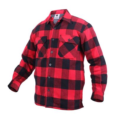 Camicia da boscaiolo imbottita a quadri ROSSA ROTHCO 3739RED 2