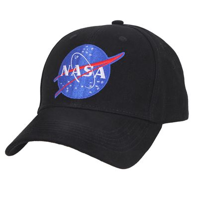 Cappellino da baseball con scritta NASA NERO