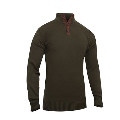 Maglione con 3 bottoni VERDE