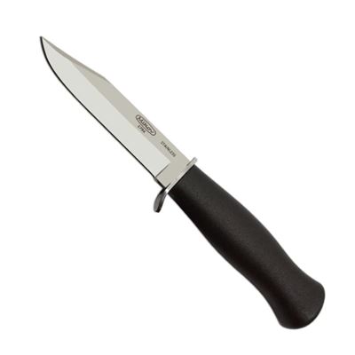 Coltello da caccia finlandese con fodero in pelle NERO