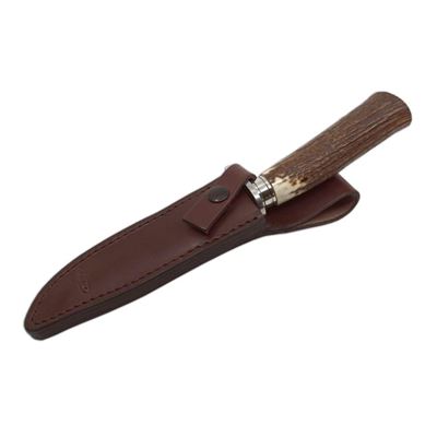 Coltello da caccia INOX con lama fissa e manico in CORNO MIKOV 390-NP-1 4