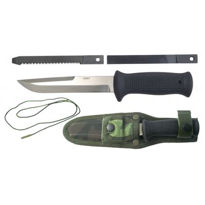 Coltello con lama fissa UTON modello 75/MNS con fodero modello 95 les